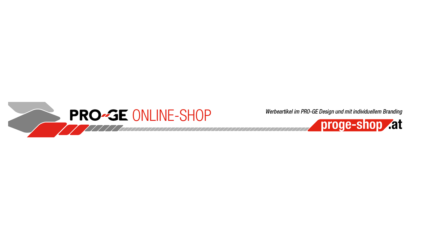 Header für den PRO-GE Onlineshop