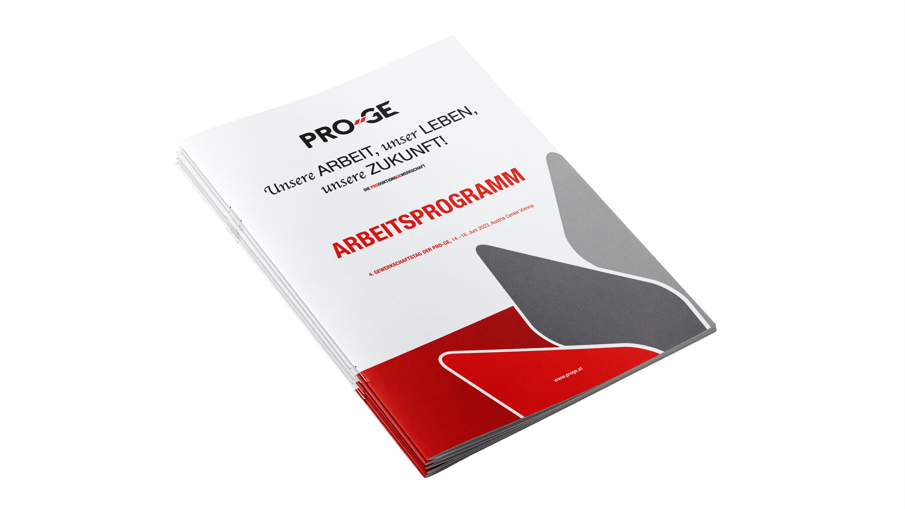 Faksimile des Arbeitsprogramms der PRO-GE