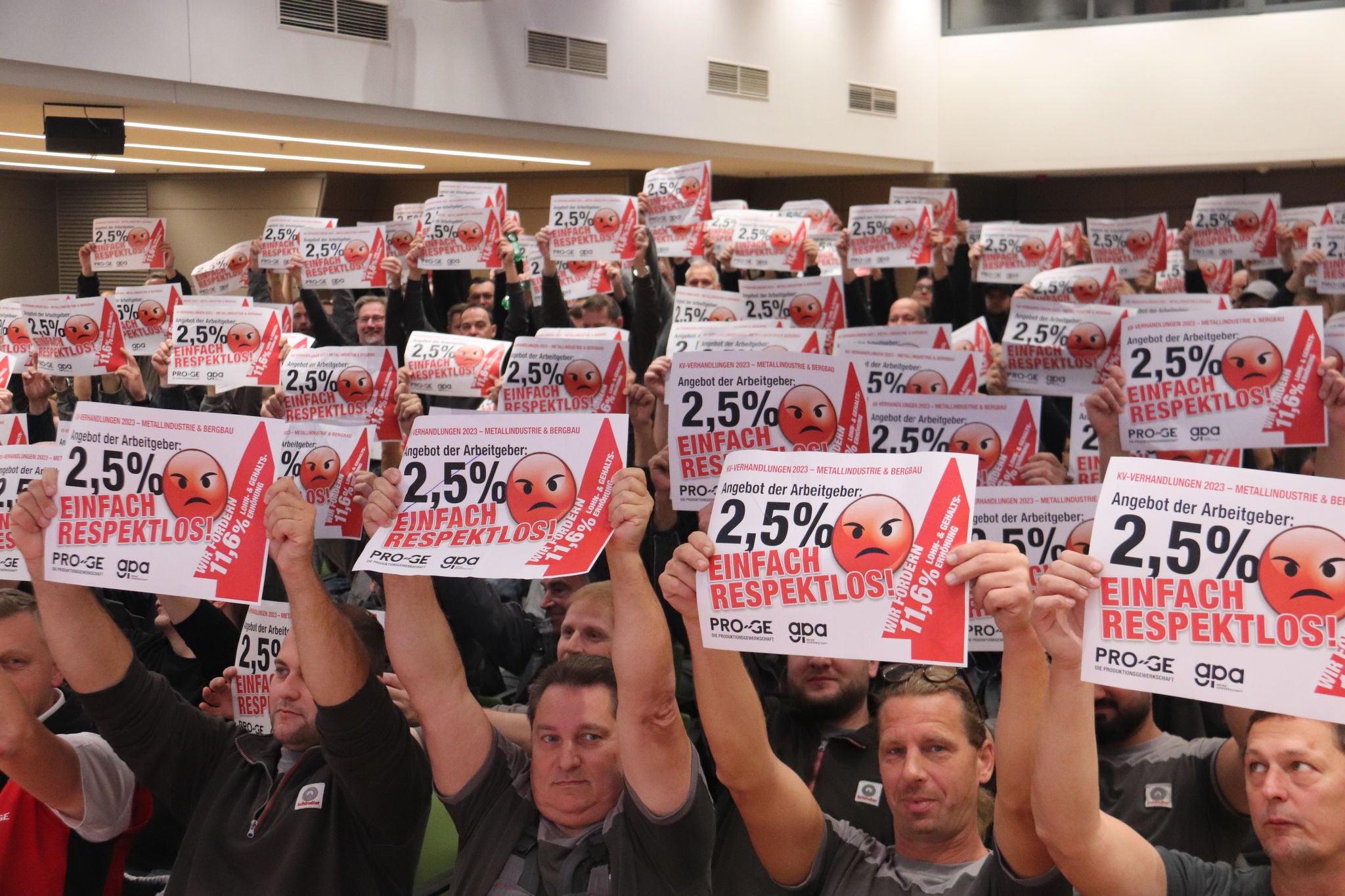 Betriebsversammlung ARGE Aufzüge