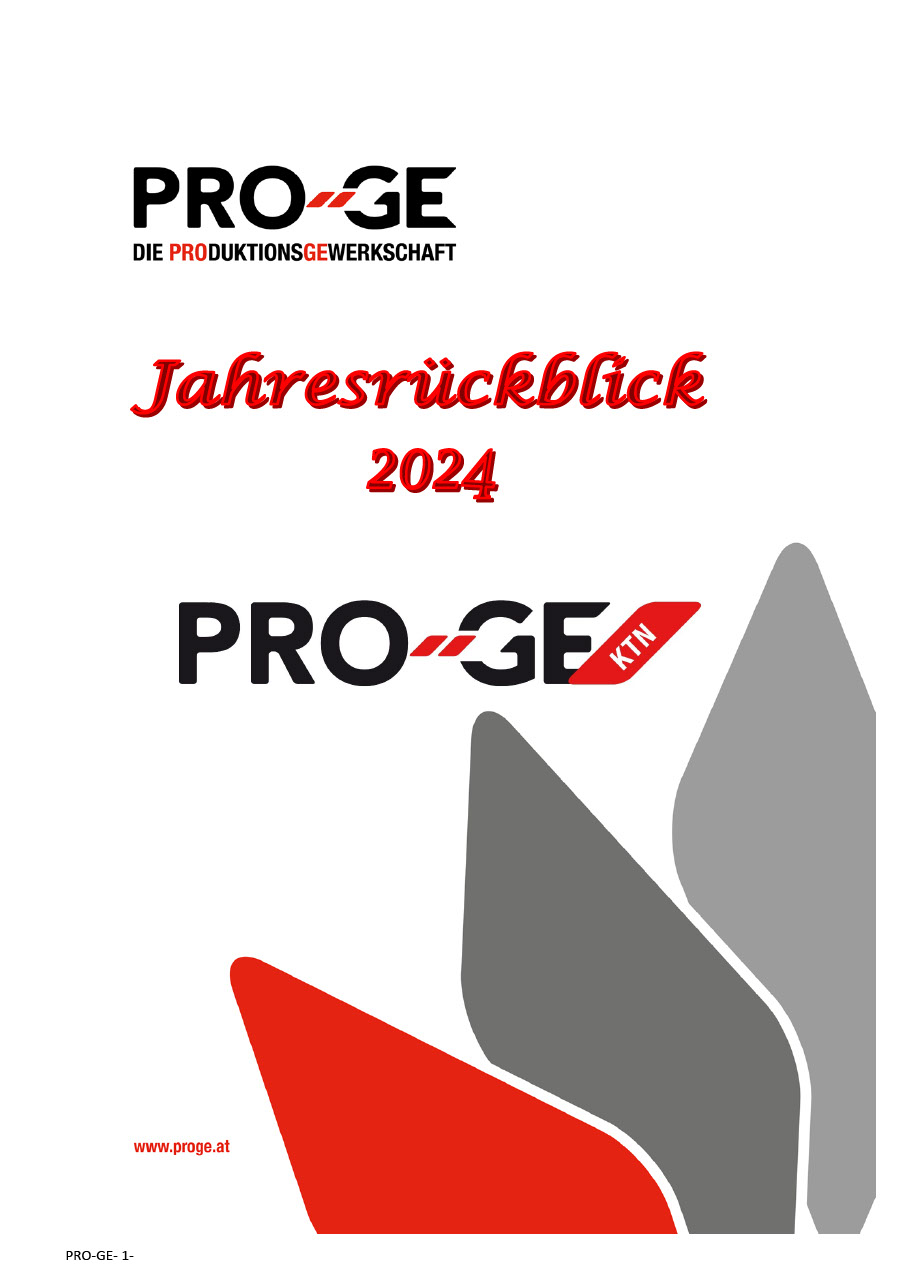 Jahresrückblick 2024 der PRO-GE Kärnten