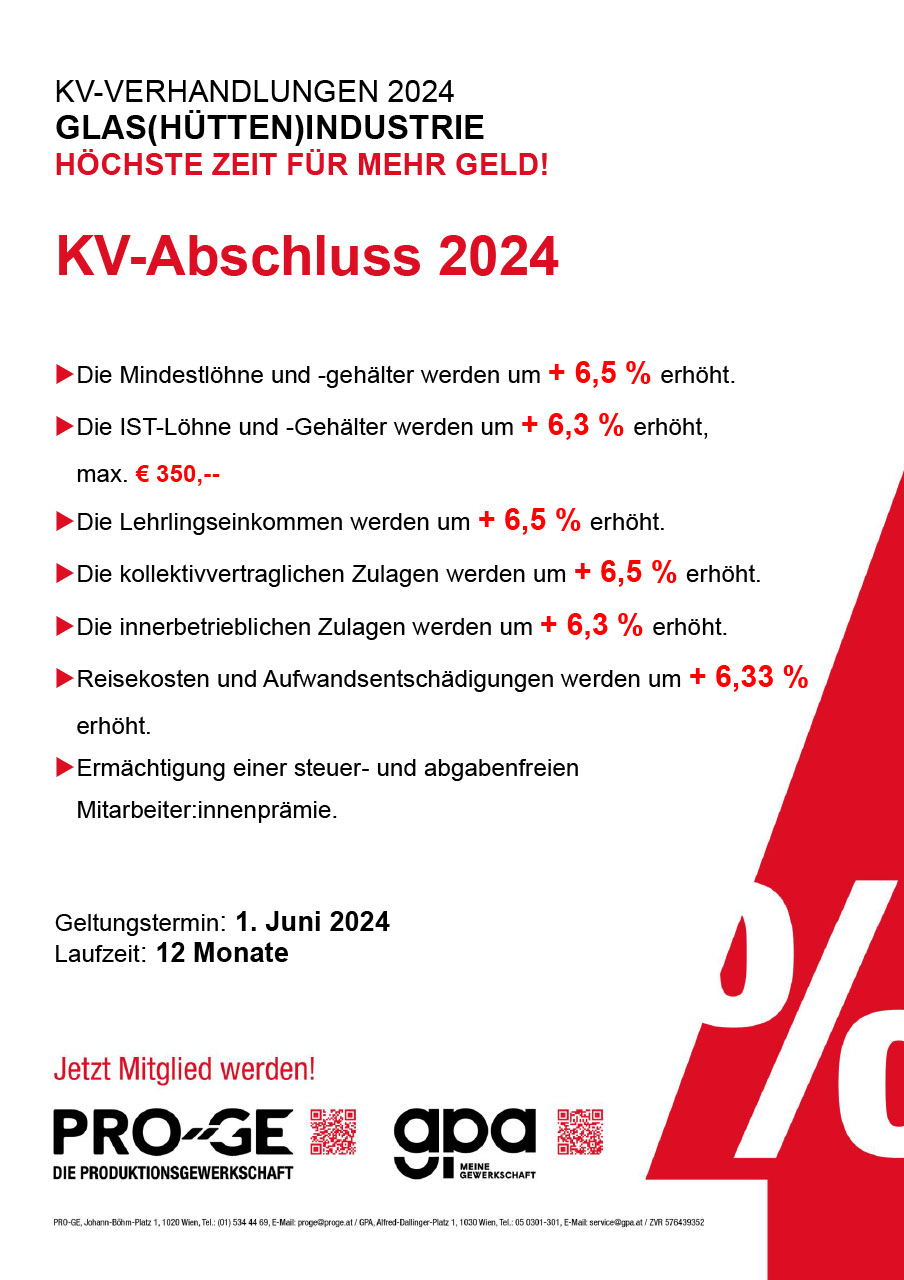 Abschlussplakat Glas- und Glashüttenindustrie 2024
