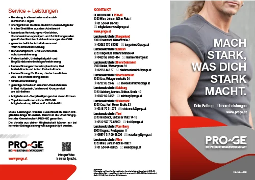 Folder "Mach stark, was dich stark macht."