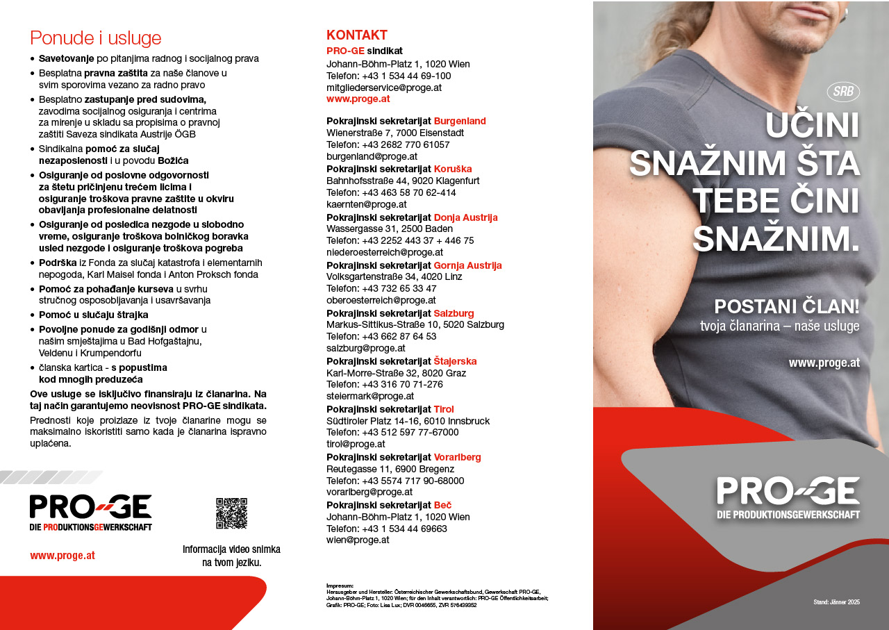 Prospekt „Učini snažnim što te čini snažnim”